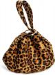 velvet women's clutch bag: stylish top handle wristlet tote purse logo