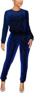 wokanse womens glitter sweatshirts outfits women's clothing - jumpsuits, rompers & overalls logo