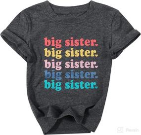 img 4 attached to Sister Toddler Announcement Promoted Clothes Apparel & Accessories Baby Girls and Clothing