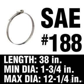 img 2 attached to 🔩 Cambridge Quick Release Clamps SAE Size 188: Adjustable 1 3/4-in to 12 1/4-in, 38-in Length, 10 Pack