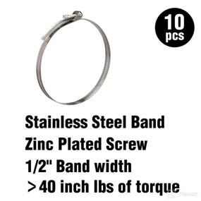 img 1 attached to 🔩 Cambridge Quick Release Clamps SAE Size 188: Adjustable 1 3/4-in to 12 1/4-in, 38-in Length, 10 Pack