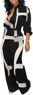 👗 tbahhir womens colorblock jumpsuit overalls: fashion for women at jumpsuits, rompers & overalls logo