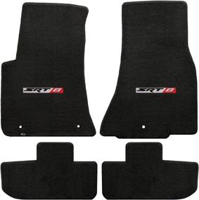 img 4 attached to Challenger Ebony Black Floor Mats - SRT-8 Logos | Front & Rear (2011-2016)