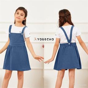 img 2 attached to YOBECHO Casual Cotton Material Suspender Apparel & Accessories Baby Girls -- Clothing