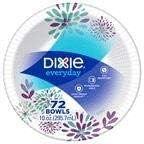 🍲 dixie everyday disposable paper bowls 10 oz. - 72 count lunch size printed bowls logo