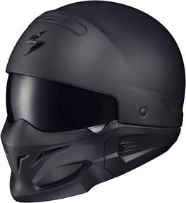 img 4 attached to 🏍️ ScorpionExo COV-0105 Matte Black Half-Size-Style Helmet: Unisex-Adult Large Helmet Offering Optimum Safety and Style