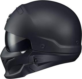 img 2 attached to 🏍️ ScorpionExo COV-0105 Matte Black Half-Size-Style Helmet: Unisex-Adult Large Helmet Offering Optimum Safety and Style