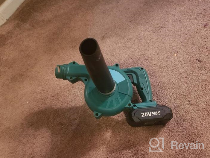 img 1 attached to 🌿 KIMO Cordless Leaf Blower & Vacuum: 2-in-1 20V Leaf Blower for Lawn Care, Dust, & Pet Hair - Lightweight, Mini, Handheld Electric Blowers with Battery and Charger included, 150CFM Power review by Michael Tran