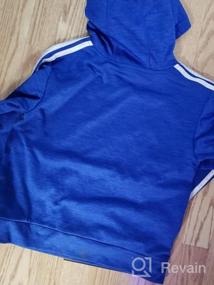 img 2 attached to 👕 Активная меланжевая одежда для мальчиков: толстовка с капюшоном Adidas Horizon