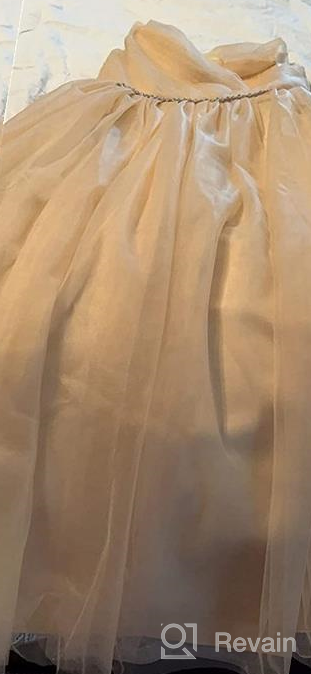 img 1 attached to 👑 Glamulice Princess Wedding Dress: Embroidered Flower Sparkle Tulle Birthday Party Gown for Girls review by Stephanie Johnson