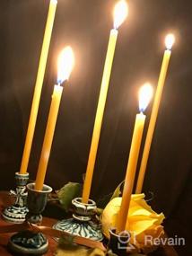 img 7 attached to 300 All Natural Décor 100% Pure Beeswax Taper Candles – Bulk, Tall (8 In), Unscented, Dripless, Smokeless, Slow Burning, Non Toxic, Honey Scent - For Home, Dinner, Cake, Prayer, Hanukkah, Christmas
