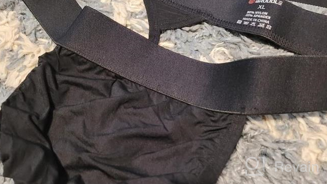 img 1 attached to Low Rise T-Back Nylon Thong Underwear For Men With Bulge Pouch - Ideal For Workouts And Exercise review by Travis Rio