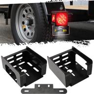 📦 partsam heavy duty steel trailer tail light mounting box set + license plate bracket – ideal for trailers under 80" boat, truck, marine, camper, rv логотип