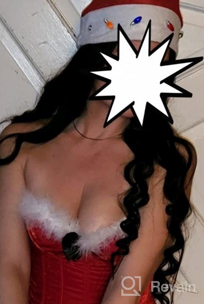 img 1 attached to Get Ready For A Naughty Christmas Party With Plus Size Santa Costume Corset Bustier In Red! review by Yolanda Jones