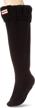 warm your feet with hunter women's 6 stitch boot sock - perfect for winter! logo