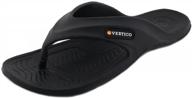 vertico - quick-dry rubber shower flip flops: lightweight and protective sandals logo