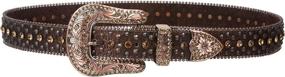 img 2 attached to Western Cowgirl Alligator Rhinestone Studded Women's Accessories - Belts