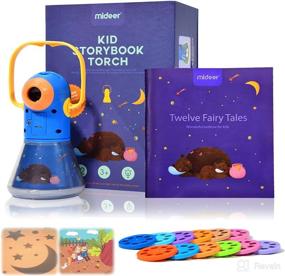 img 4 attached to 🌙 MiDeer Moonlight Story Projector Kids Storybook Torch with 12pcs Story Reels, Toddler Flashlight Toys with 12 Classical Fairy Tales, Birthday Gift for Age 3 4 5