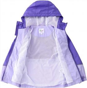 img 2 attached to Hiheart Girls Boys Hooded Lightweight Jackets Water Resistant Windbreaker
