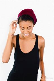 img 3 attached to Grace Eleyae Satin Lined Beanie for Women: Essential Accessories and Tools