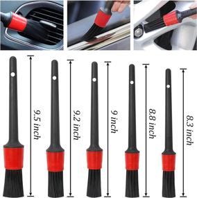 img 1 attached to 🚗 Goh Dodd 24-Piece Car Detailing Brush Set Kit for Interior, Exterior, Wheels, Leather, Dashboard, Air Vents, and Emblems - Ideal for Wash Cleaning and Ultimate Detailing