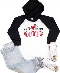 img 1 attached to В комплекте с Cuter Cupid Valentines Raglan