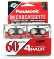 пакет из 4 микро кассет panasonic mc 60 логотип