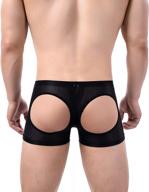 men's underwear sexy mesh breathable boxer briefs low rise cool boxers pack set logo