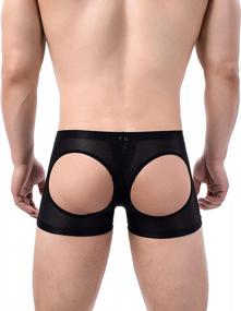 img 4 attached to Men'S Underwear Sexy Mesh Breathable Boxer Briefs Low Rise Cool Boxers Pack Set