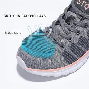 img 1 attached to STQ Running Breathable Comfortable Sneakers Women's Shoes : Athletic