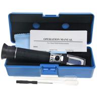 🌊 advanced atc salinity refractometer for aquariums, marine monitoring, and saltwater testing. dual scale: 0-100ppt & 1.000-1.070 specific gravity logo