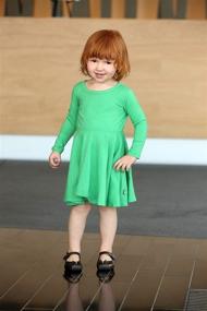 img 1 attached to 👗 Cute and Comfy City Threads Cotton Sleeve Twirly Dresses for Girls - Stylish and Playful Attire