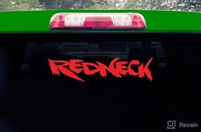 img 1 attached to 🚗 Chroma 8050 Redneck (Red) 6x20 Vinyl Decal - Eye-catching Redneck Design for Your Vehicle!