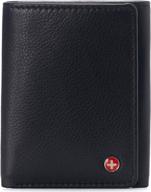 alpine swiss trifold wallet collection men's accessories best for wallets, card cases & money organizers logo
