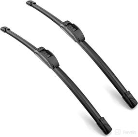 img 4 attached to 🚗 Heeteco 22" + 20" 1-HE Wiper Blades: Premium All-Seasons Front Windshield Wipers (Pack of 2)