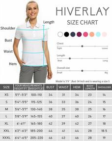 img 1 attached to Hiverlay Women'S Golf Polo Shirts - Lightweight UPF 50+ Quick-Dry Collared Shirts For Tennis, Daily Wear, And Work Tops