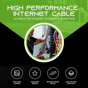 img 3 attached to Подключайтесь с помощью 100-упаковок GearIT Ethernet-кабелей Cat6 длиной 3 фута — надежное сетевое решение