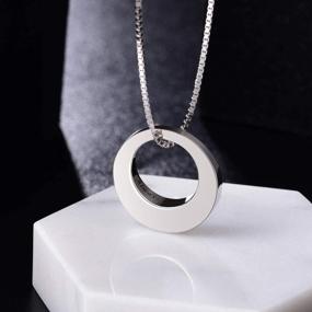 img 2 attached to Ожерелье Jinlou из стерлингового серебра Circle Of Life Urn - навсегда дорожите своими близкими с помощью этого элегантного мемориального кулона для женщин