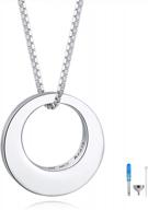 ожерелье jinlou из стерлингового серебра circle of life urn - навсегда дорожите своими близкими с помощью этого элегантного мемориального кулона для женщин логотип
