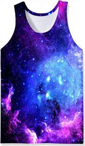 img 3 attached to Summer Tank Tops For Men: Loveternal'S 3D Printed Polyester Casual Gym Workout Bodybuilding Novelty Tops