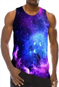 img 4 attached to Summer Tank Tops For Men: Loveternal'S 3D Printed Polyester Casual Gym Workout Bodybuilding Novelty Tops