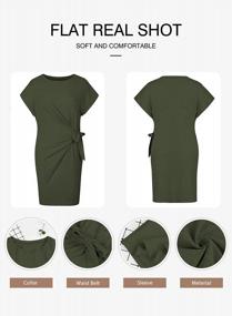 img 1 attached to Chic And Comfortable: LaSuiveur Women'S Tie Waist T-Shirt Dress For Casual Style