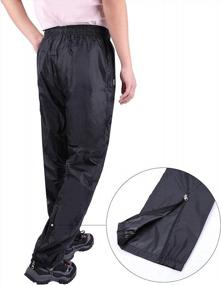 img 2 attached to REDCAMP Lightweight Waterproof Rain Pants With Side Zipper, PU5000Mm - Ideal For Camping, Hiking And Outdoor Activities - Unisex, Black