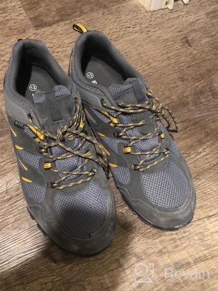 img 1 attached to Lightweight Suede Leather Waterproof Hiking Shoes For Men - Non-Slip, Breathable, And Perfect For Outdoor Trekking, Camping, And Trail Adventures review by Joseph Quintana