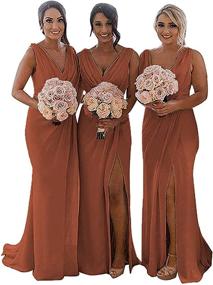 img 4 attached to Caraelm Bridesmaid Dresses Chiffon Wedding Women's Clothing via Dresses