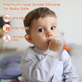 img 1 attached to Силиконовая соска для прорезывания зубов 6 месяцев для младенцев