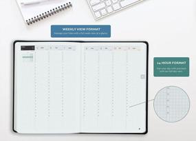 img 3 attached to 📅 Inamio 24-Hour Planner 2023 – Weekly and Monthly Appointment Book – Hardcover with Japanese Design – Minimalist Teacher Planner – Yearly Planner with Time Slots – 6 x 8.5" Dimensions