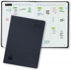 img 4 attached to 📅 Inamio 24-Hour Planner 2023 – Weekly and Monthly Appointment Book – Hardcover with Japanese Design – Minimalist Teacher Planner – Yearly Planner with Time Slots – 6 x 8.5" Dimensions