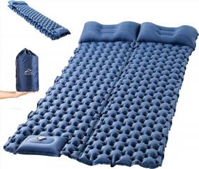 img 4 attached to Lightweight Inflatable Camping Pad For Two, LUXEAR Sleeping Pad For Hiking And Travel, Waterproof, Durable Air Mattress For Backpacking And Compact Storage