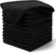 🧼 aidea microfiber cleaning cloth-12pk: lint-free, streak-free towels for kitchen, bathroom, glass - 12"x 12" multi-purpose rags логотип